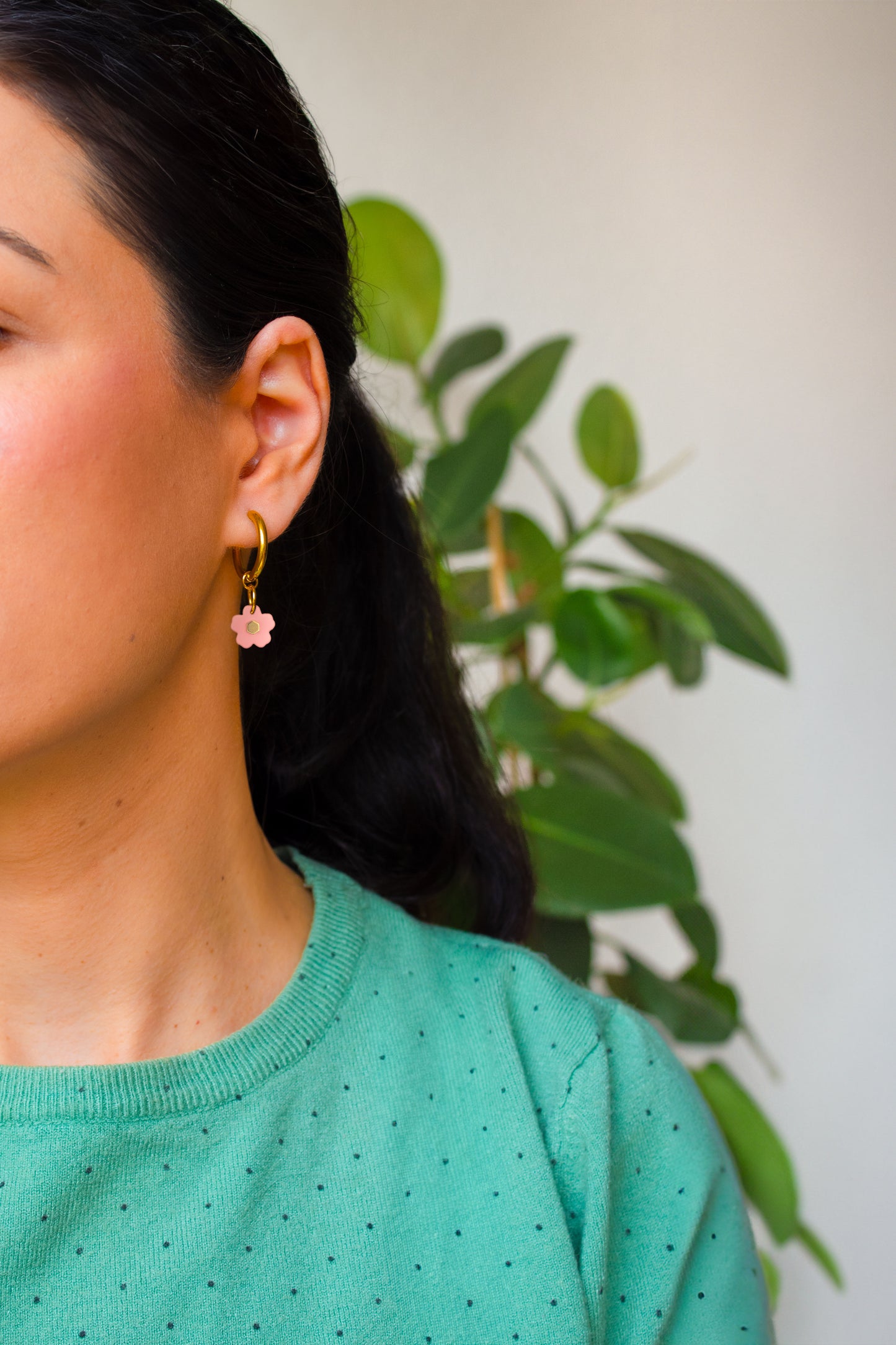 Flower Add On Charms for Hoop Earrings | Mix & Match Flower Charms