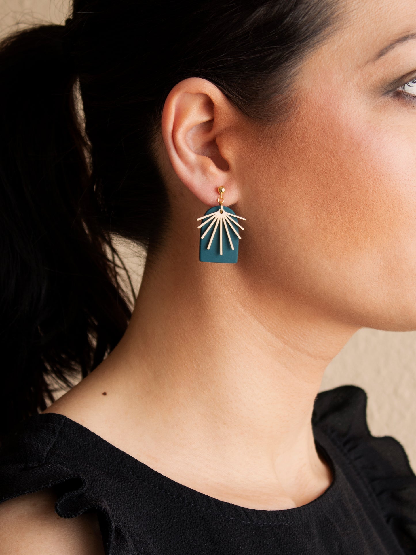 Boho Clay Earrings Dangle, 11 Colors | Handmade Unique Statement Earrings