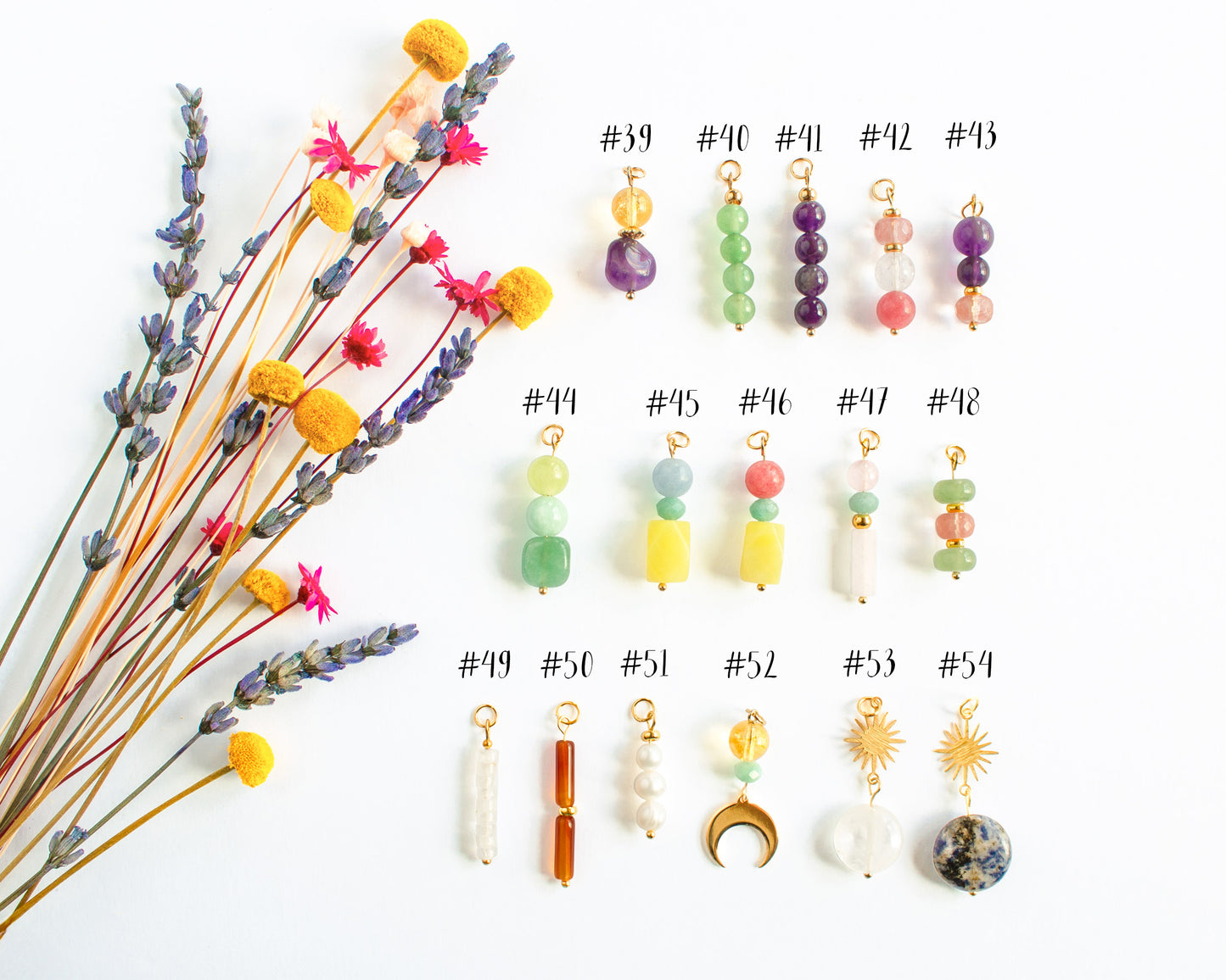 Build Your Own Gold Chain Charm Necklace with Carabiner and Interchangeable Charms