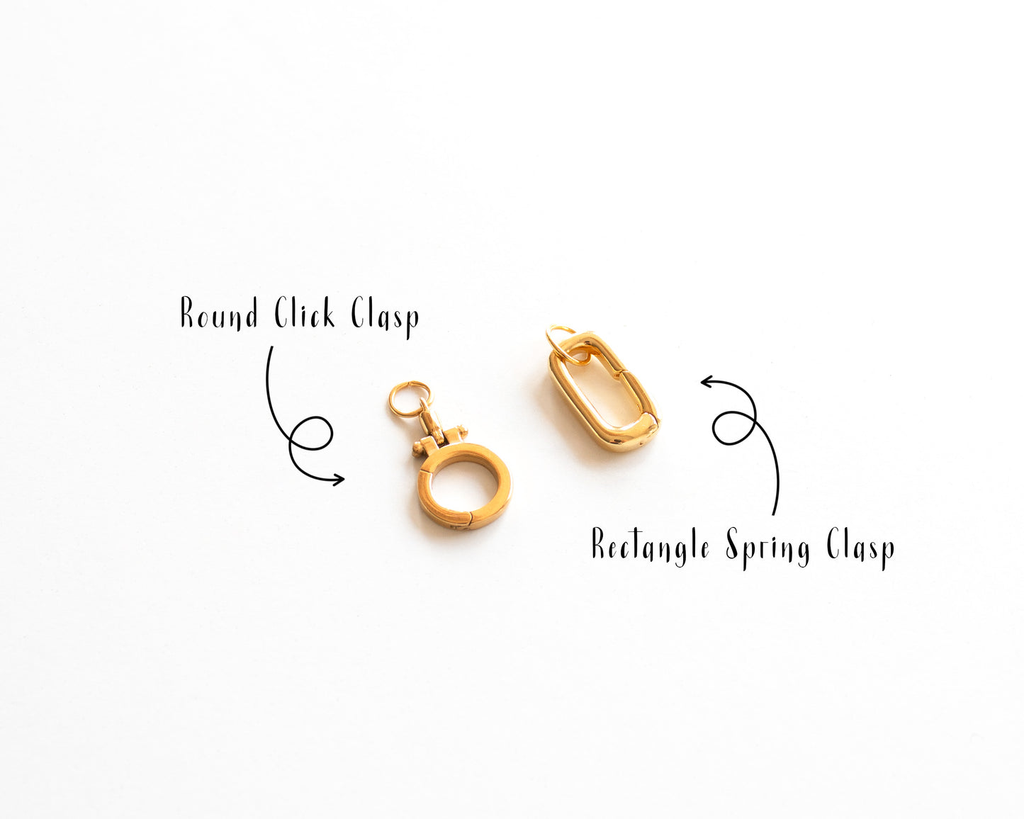 Gold Chain Necklace for Charms | Adjustable Gold Chain Paperclip, Satellite, Rolo, Dual Link