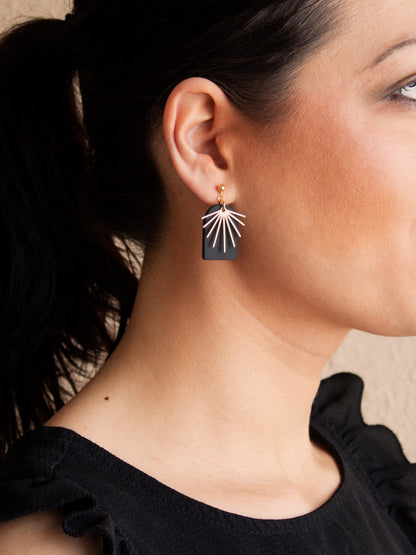 Boho Clay Earrings Dangle, 11 Colors | Handmade Unique Statement Earrings