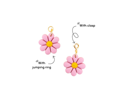 Charms de Flores para Pendientes de Aro y Collares | Colgantes Intercambiables Individuales
