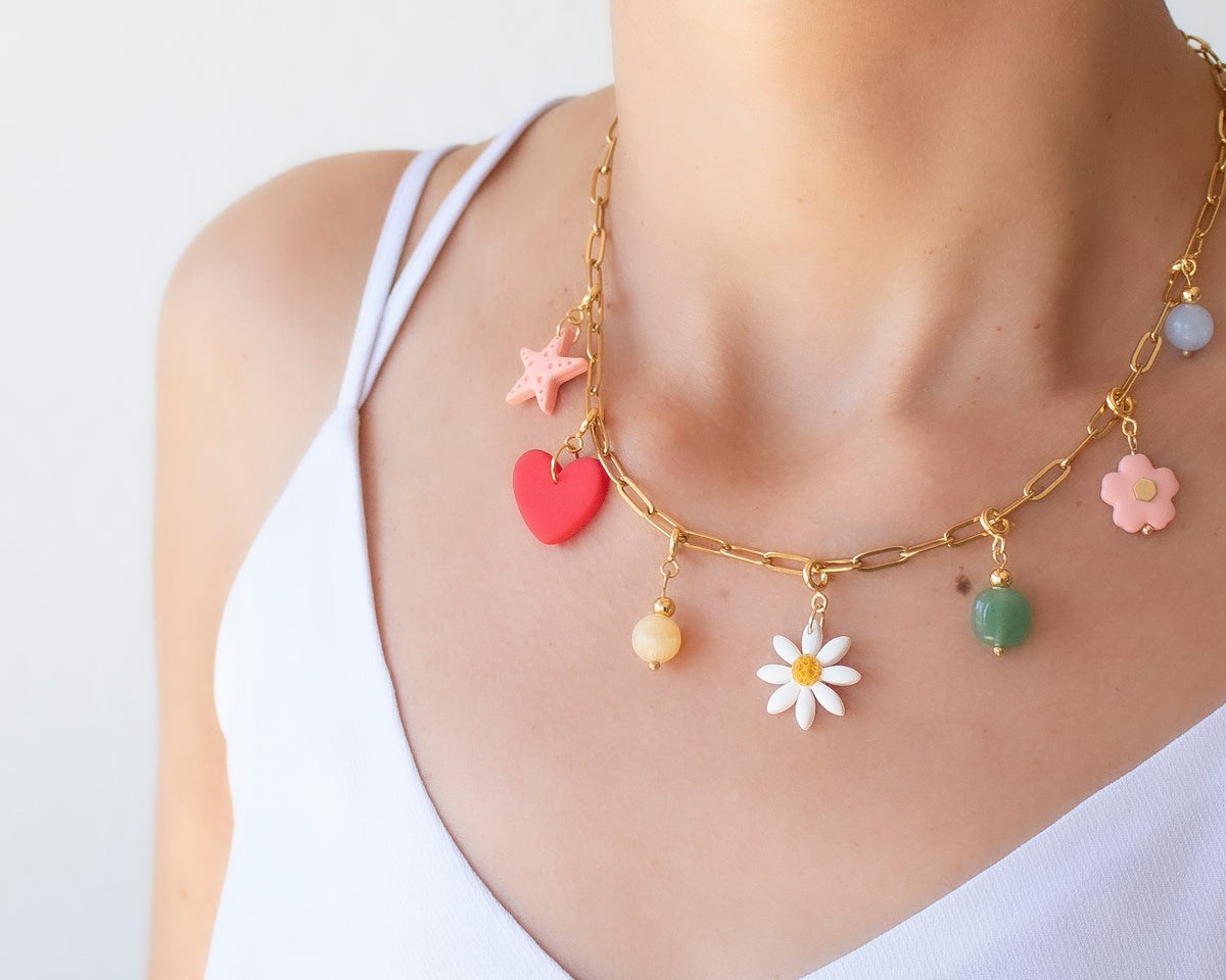 Charms de Flores para Pendientes de Aro y Collares | Colgantes Intercambiables Individuales
