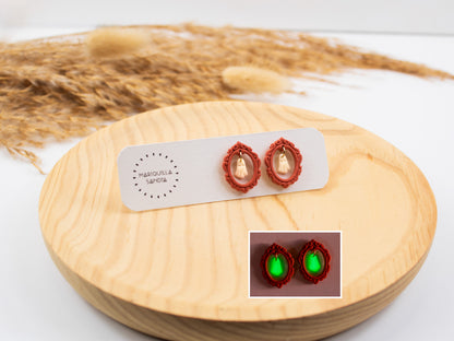 Glow in the Dark Ghost Earrings | Spooky Halloween Studs