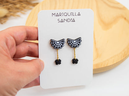 Spooky Halloween Stud Earrings | Glow in the Dark & Hypoallergenic Fall Jewelry